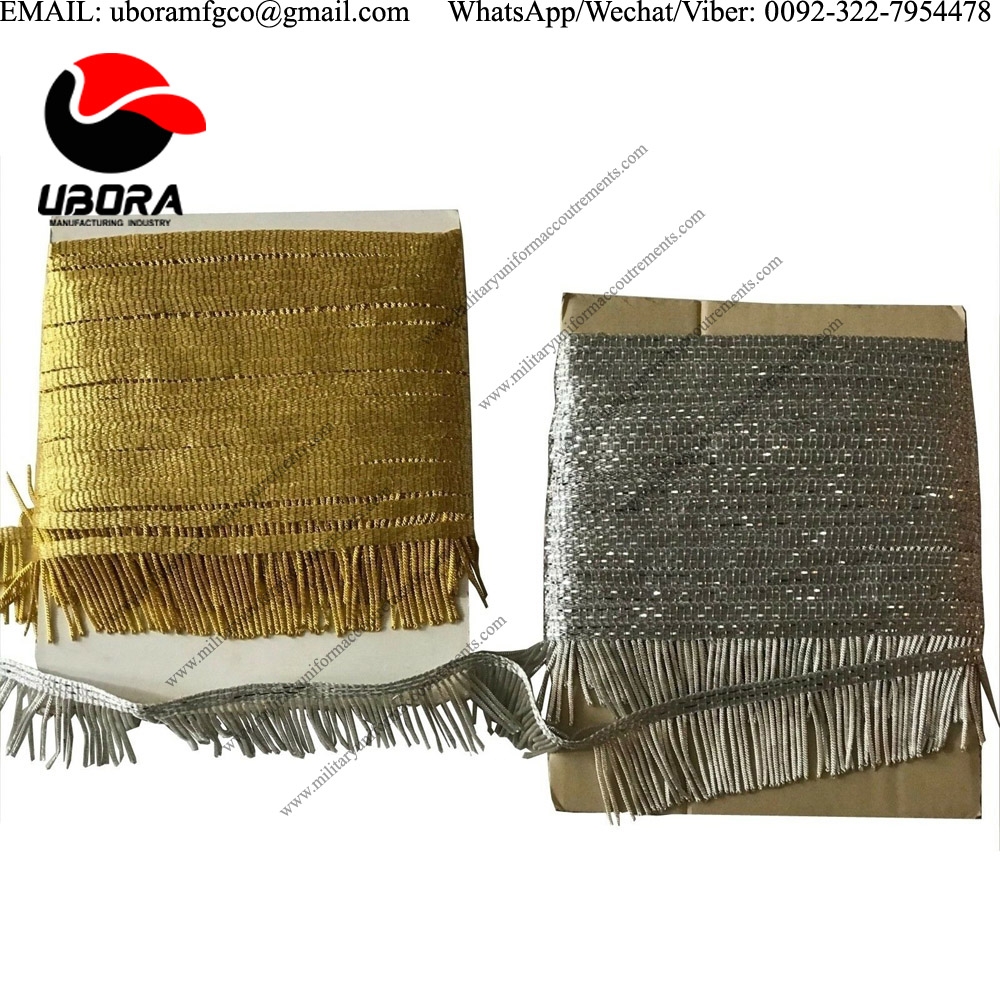 bullion wire fringe gold and silver  French bullion, Metallic thread material